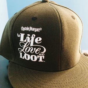 Black Captain Morgan Hat